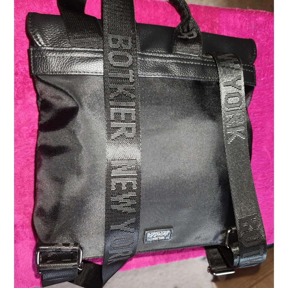 New Botkier New York Backpack Black Vegan Leather - Picture 7 of 16